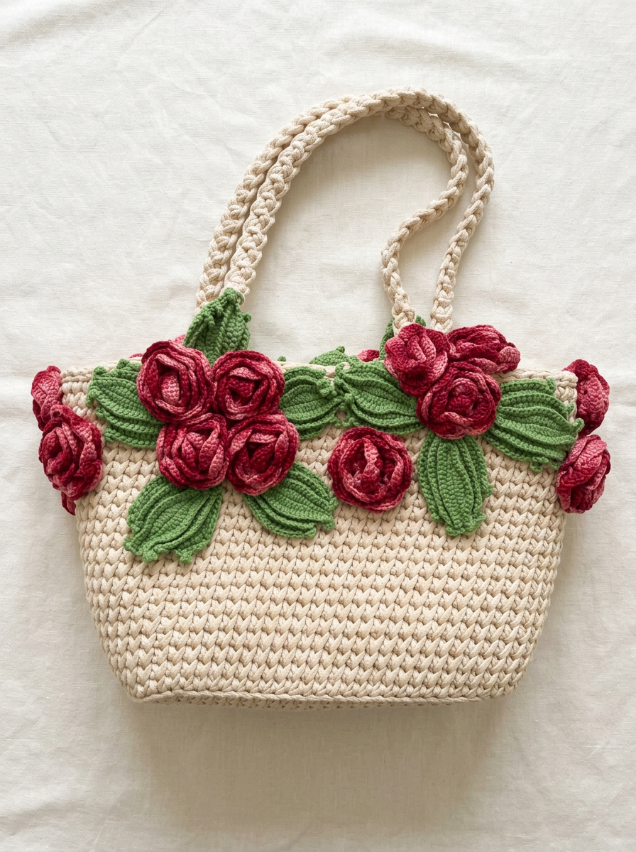 Rose Tote Bag 3